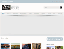 Tablet Screenshot of ilove-africa.com